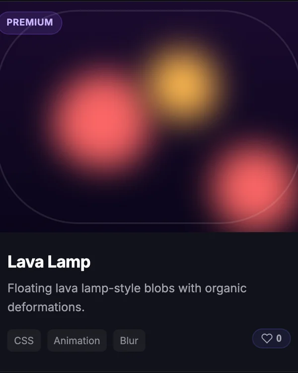 CSS Lava Lamp animated SVG effect