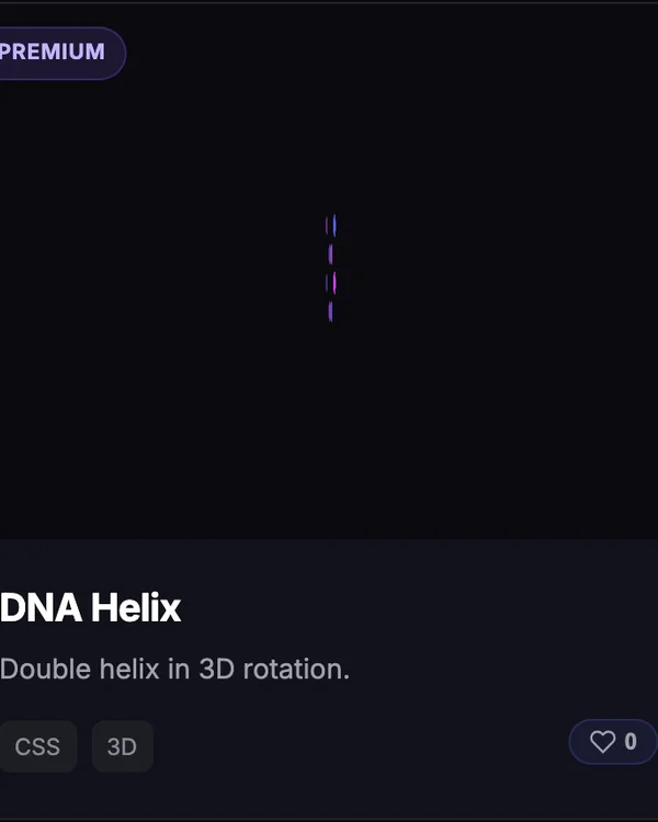 CSS Loader DNA Helix spinner animation