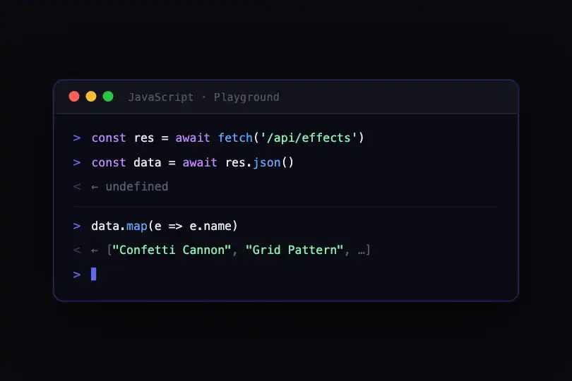 Interface REPL en ligne — Playground et éditeur de code — Grid Pattern exemple 2