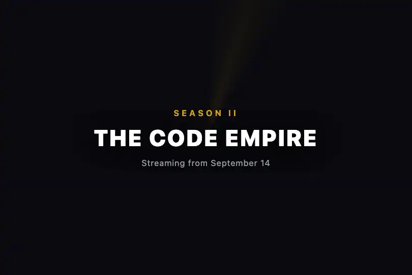 Cinematic title card — Series / film title screen — Light Rays example 3