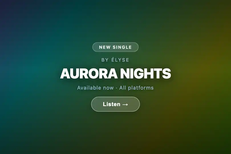 Music release teaser — Full-screen background — Holographic Effect example 1