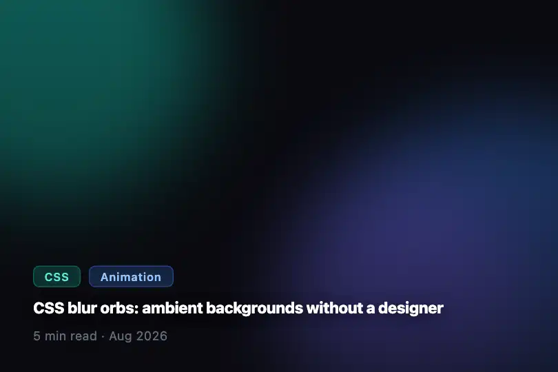 Article header — Thematic editorial banner — Floating Shapes example 3