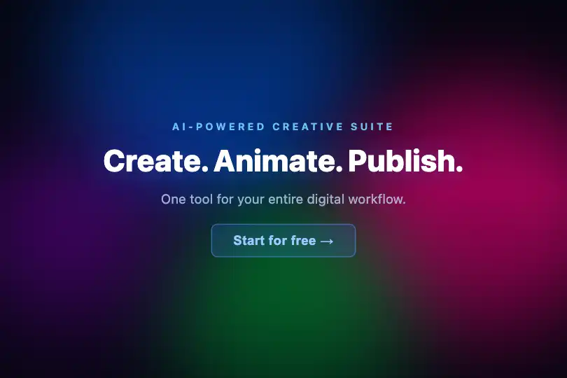Full-screen hero — Dark SaaS landing page — Neon Mesh example 1