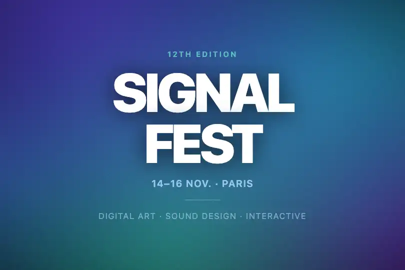 Digital festival poster — Editorial cover — Noise Mesh example 2