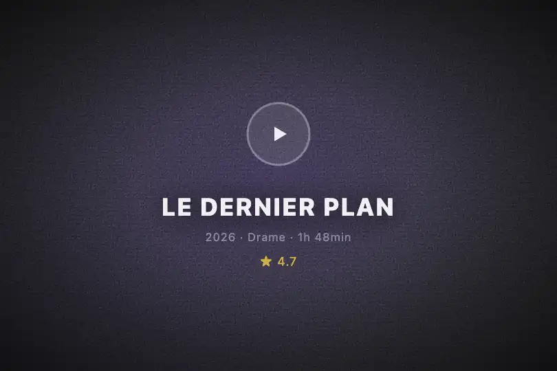 Lecteur plein écran — Poster avant lecture d'un film — Film Noir exemple 3