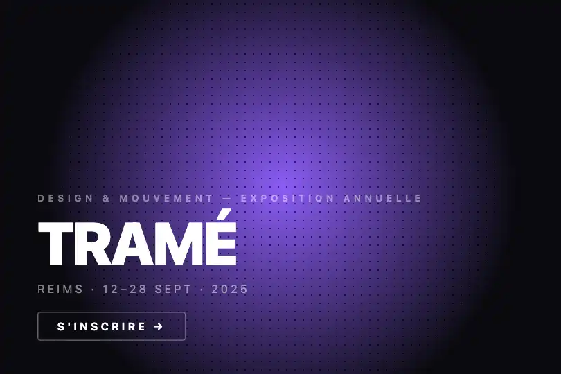 Affiche événementielle plein écran — HALFTONE exemple 1