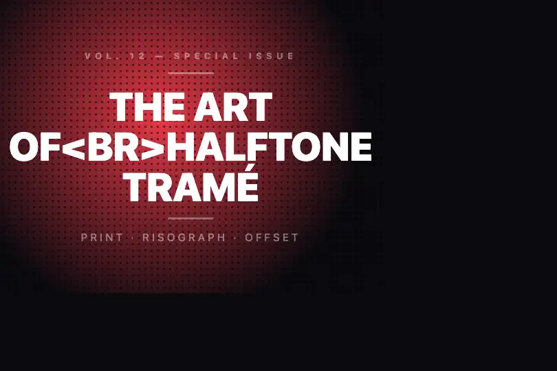 Digital single cover or online magazine — HALFTONE example 2