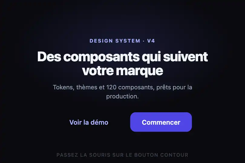 Voir la démo — action secondaire d'un hero — Border Draw exemple 2