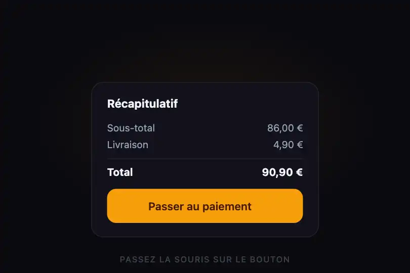 Passer au paiement — récapitulatif de panier — Icon Slide exemple 3