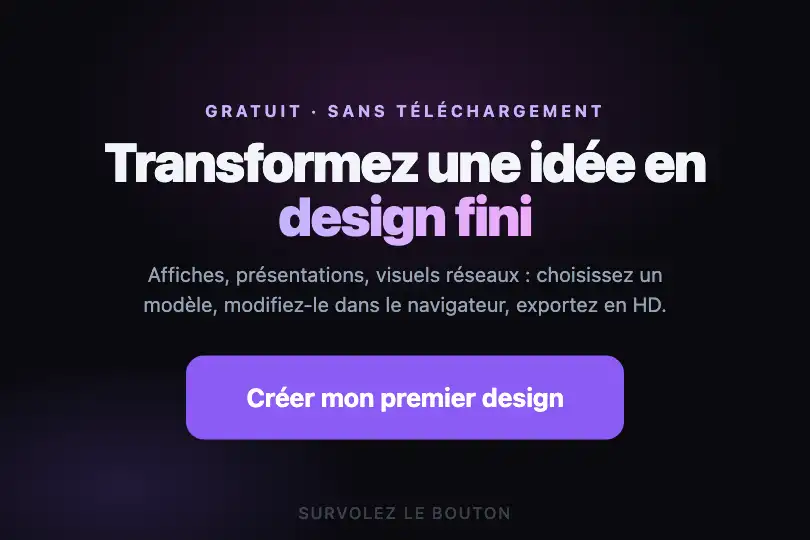 Créer mon premier design — landing d'un outil créatif — Morph exemple 2