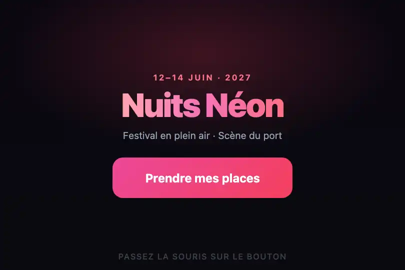 Get tickets — event or festival landing page — Particle Trail example 2