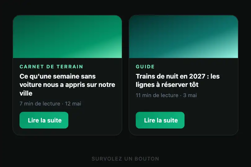Lire la suite — carte d'article — Slide Reveal Icon exemple 2