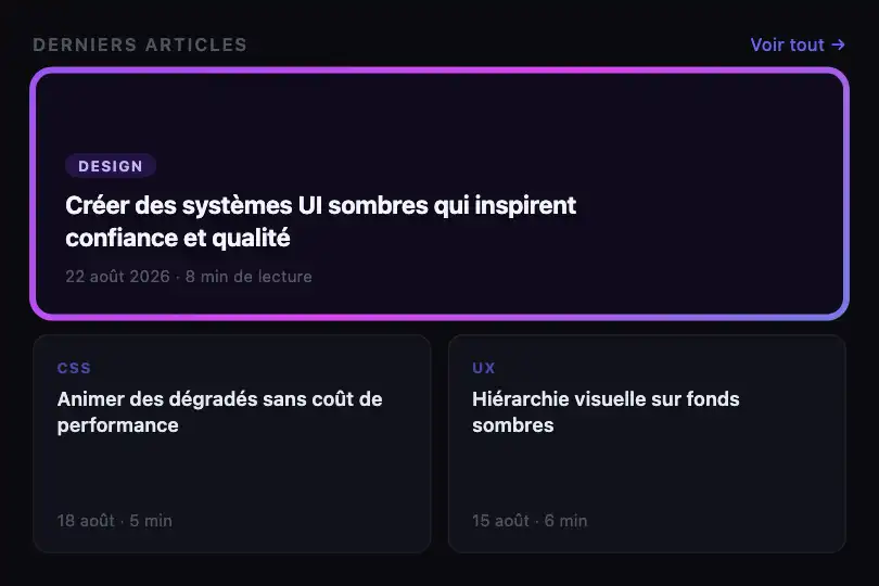 Blog / Éditorial — Article à la une — Animated Border exemple 3