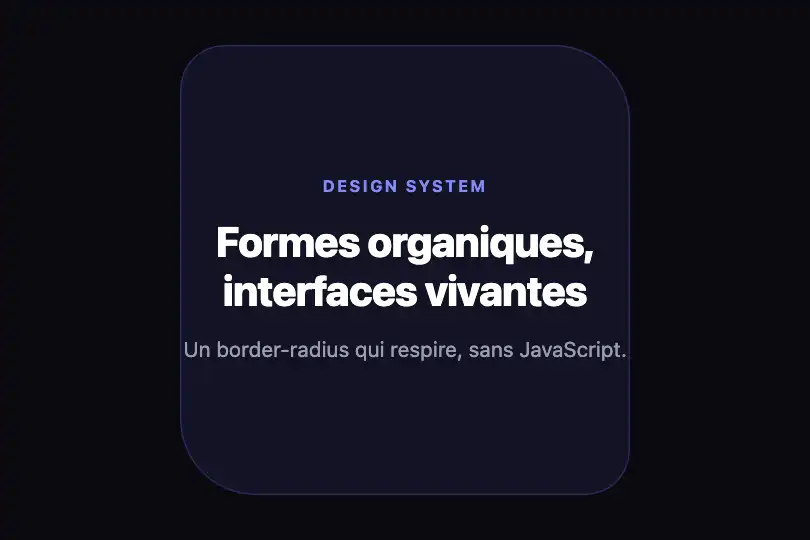 Blob décoratif — Accent de hero page créative — Morphing Shape exemple 1