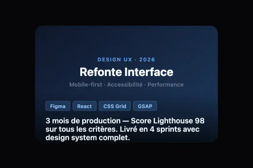 Portfolio créatif — Description de projet au survol — Content Reveal exemple 2