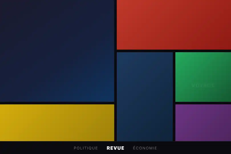 Magazine en ligne — grille de rubriques — Bento with Images exemple 3