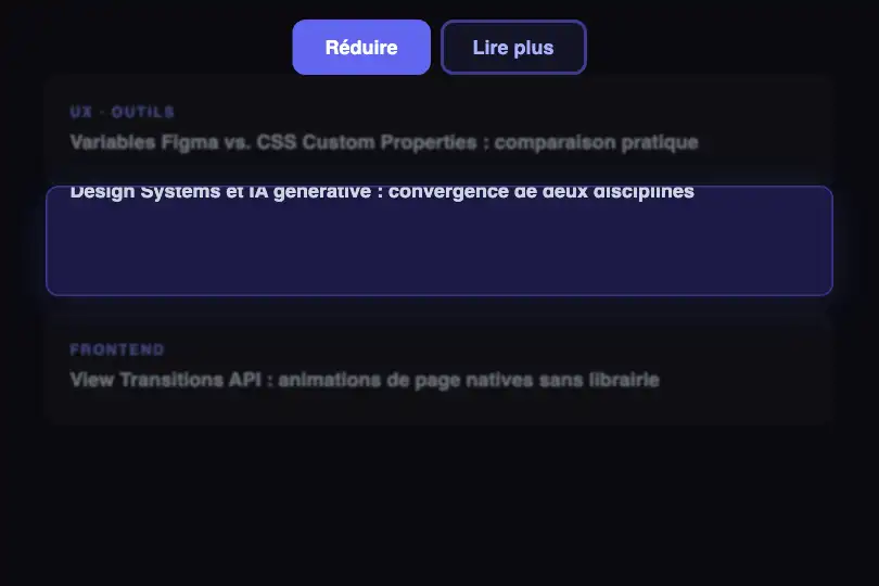 News feed — Article that expands without page navigation — Card Expand to Full example 3