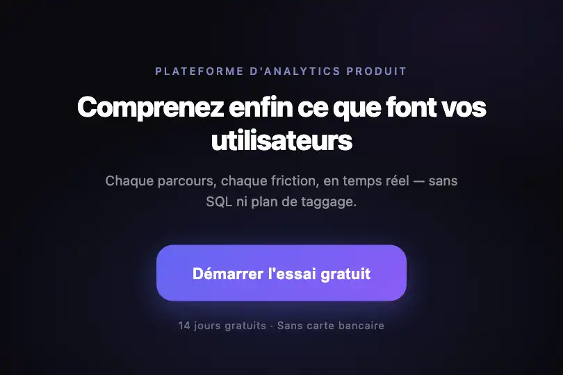 CTA principal d'un hero — SaaS ou landing produit — Magnetic Cursor exemple 1