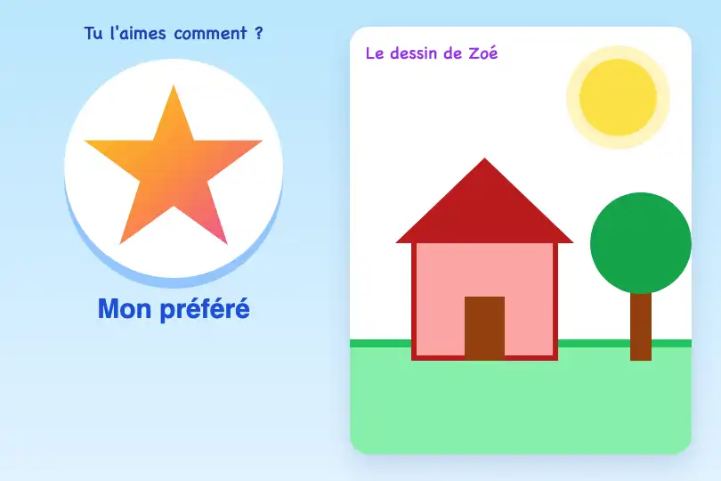 Avis de l'enfant sur son dessin — appli de dessin pour les 4-7 ans — SVG Path Morph exemple 3