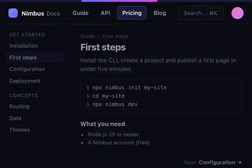 Top edge of the window — navigating from one page to the next — Progress Bar example 2