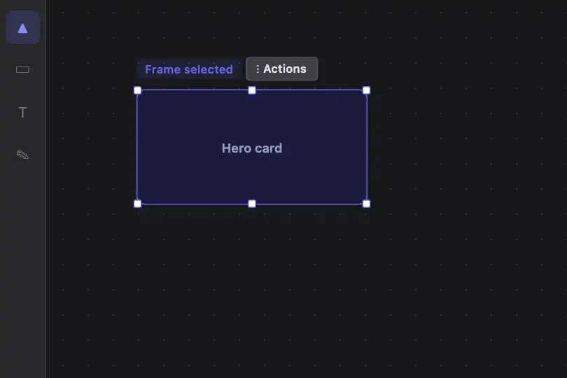 Design canvas context menu — Formatting and export options — Popover Menu Chain example 3