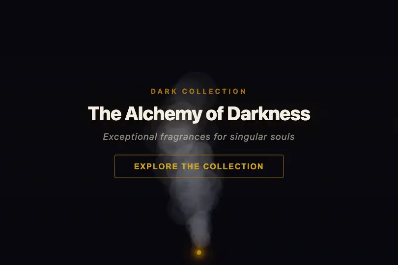 Hero / Landing — Dark-brand atmosphere — Smoke example 1