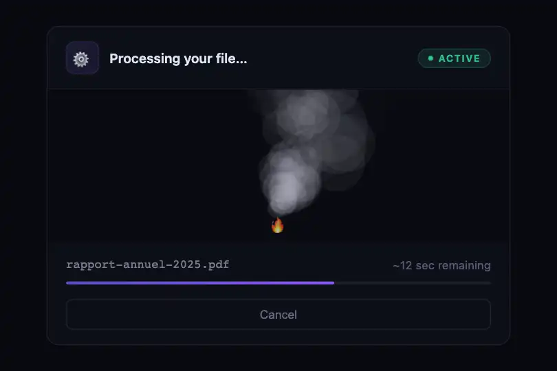 Product component — Async processing card — Smoke example 2