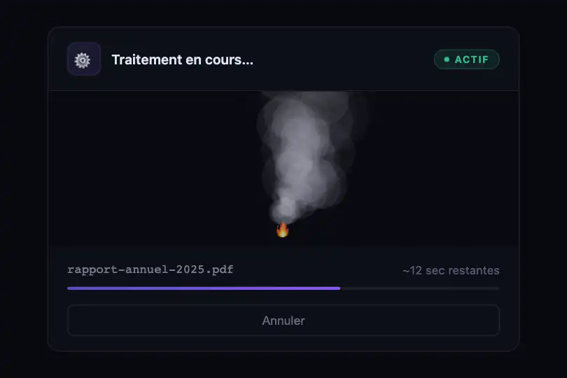 Composant produit — Carte de traitement asynchrone — Smoke exemple 2