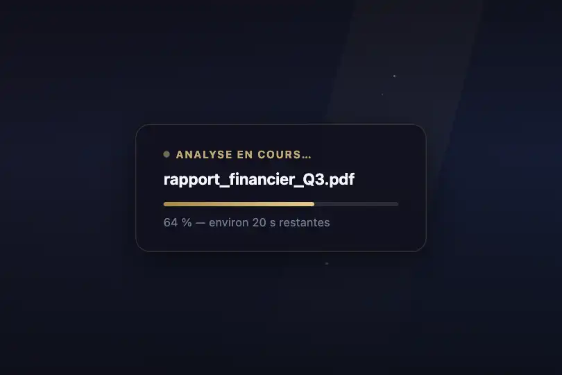 Composant produit — Carte « Traitement en cours » — Dust Motes exemple 2