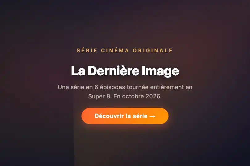 Hero / Landing — Générique cinéma ou page d'accueil éditoriale — Light Leak exemple 1