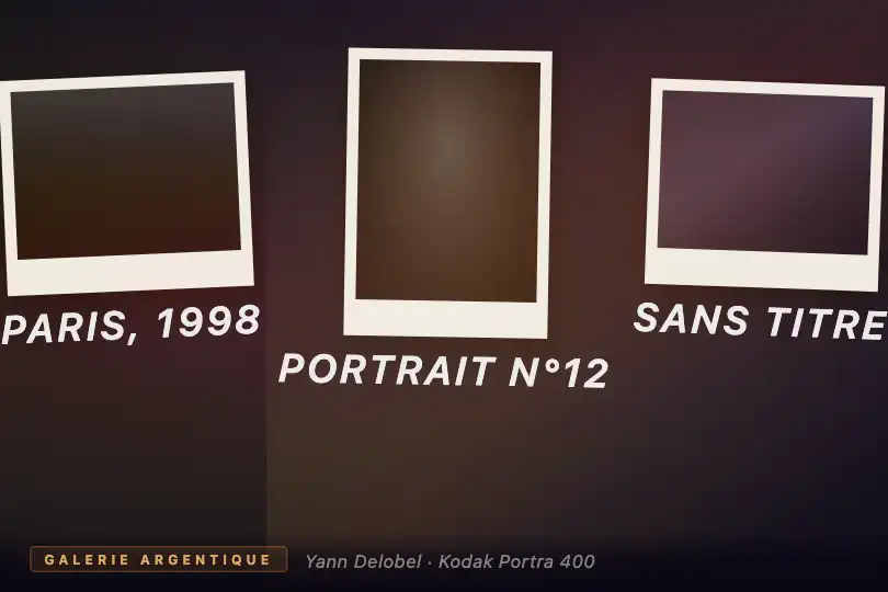 Composant produit — Carte ou player vidéo avec ambiance film — Light Leak exemple 2
