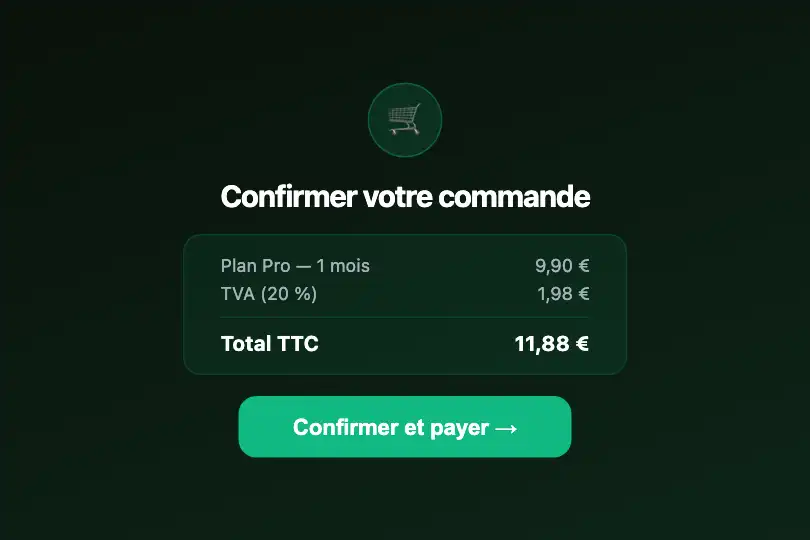Micro-interaction de conversion — Bouton de validation de commande — Liquid Button exemple 3