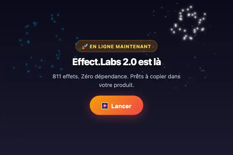 Hero / Landing — Page de lancement de produit — Fireworks exemple 1