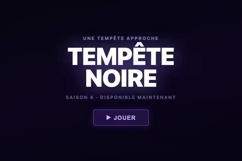 Jeu d'orage — Écran titre plein cadre — Lightning exemple 3