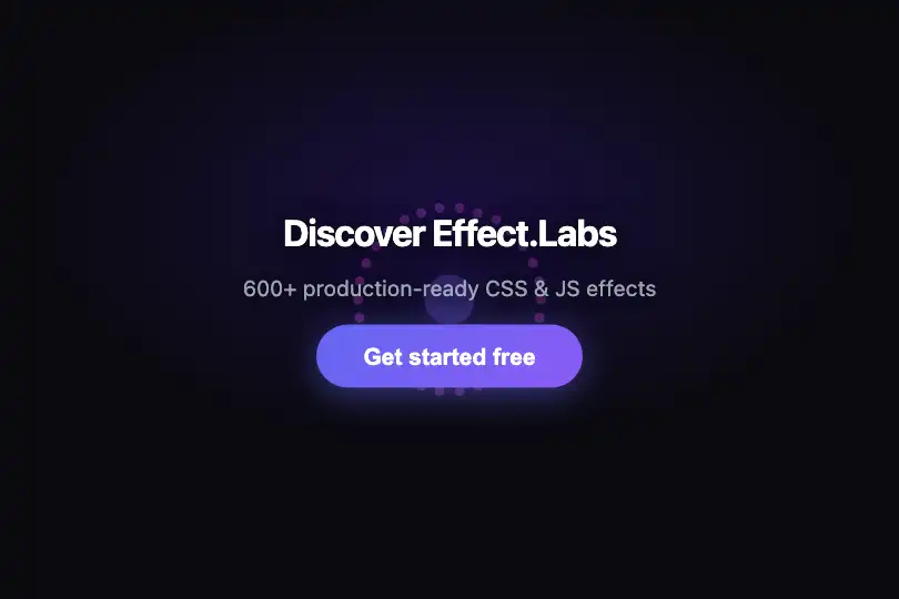 Hero / Landing — Sign-up button with welcome burst — Particle Burst example 1
