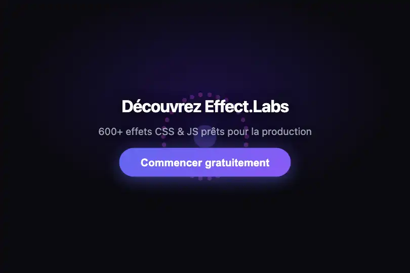 Hero / Landing — Bouton d'inscription avec burst d'accueil — Particle Burst exemple 1