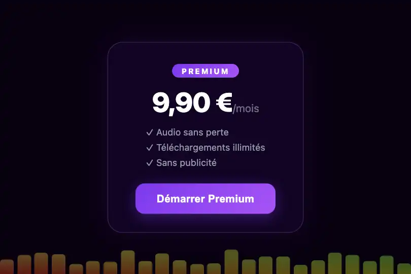 Micro-interaction de conversion — Section pricing Premium — Spectrum Gradient exemple 3