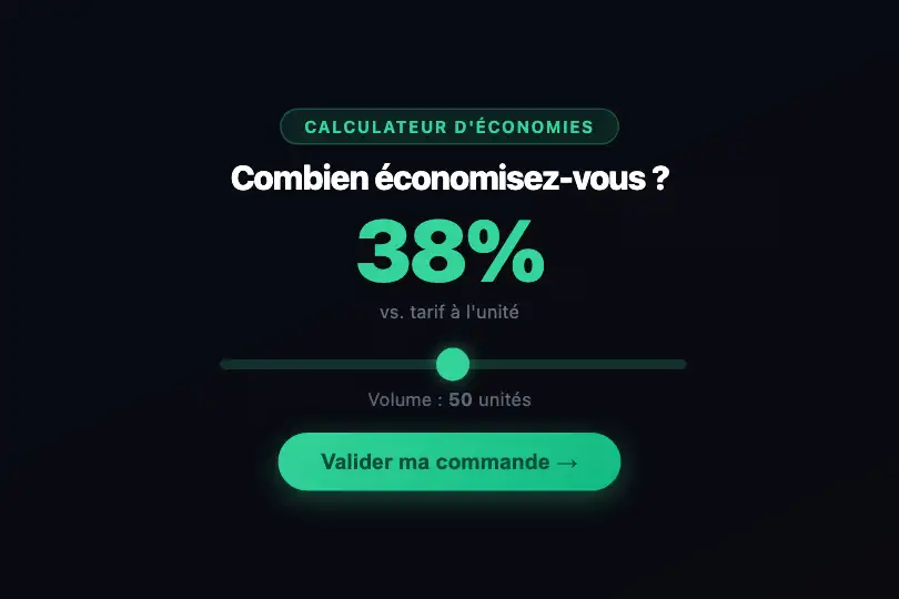 Micro-interaction de conversion — Sélecteur de quantité — Slider Tick Sound exemple 3