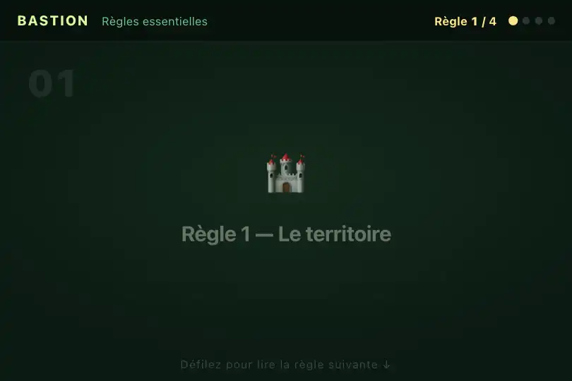 Règles d'un jeu de stratégie à lire avant de jouer — Smooth Snap exemple 2