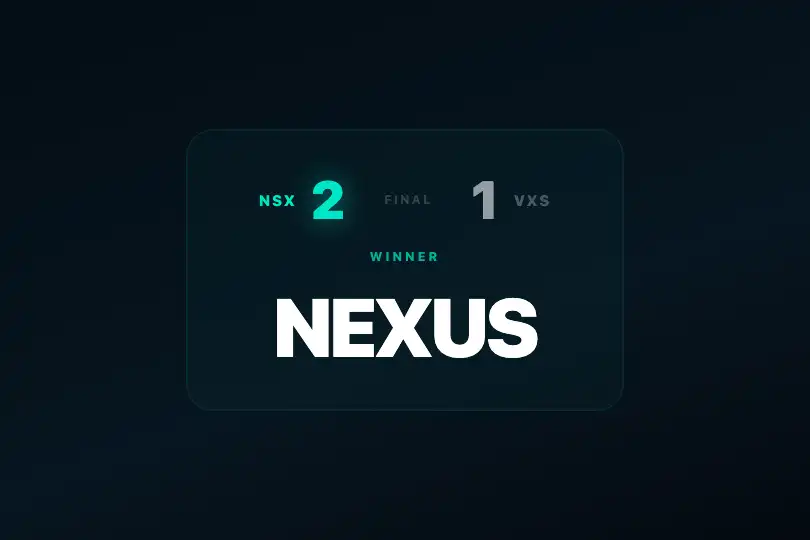 Live e-sport score — winner reveal — Wave Effect example 2