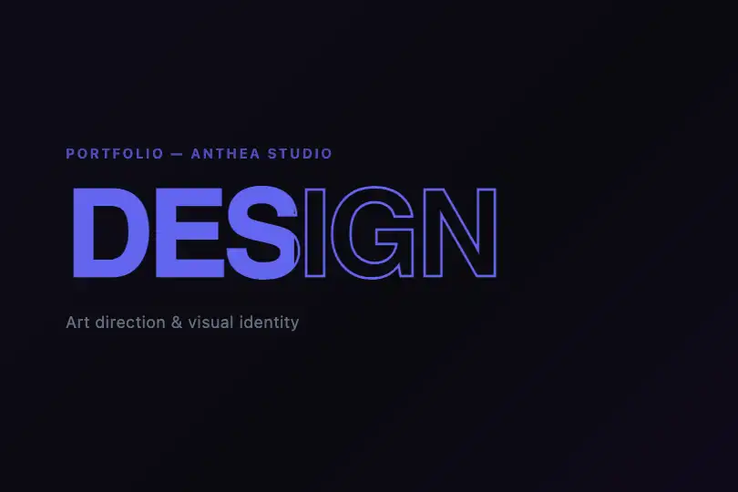 Creative agency — Large display headline — Stroke Animation example 1