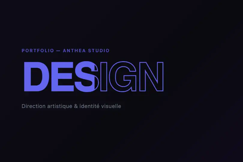 Agence créative — Grand titre display — Stroke Animation exemple 1