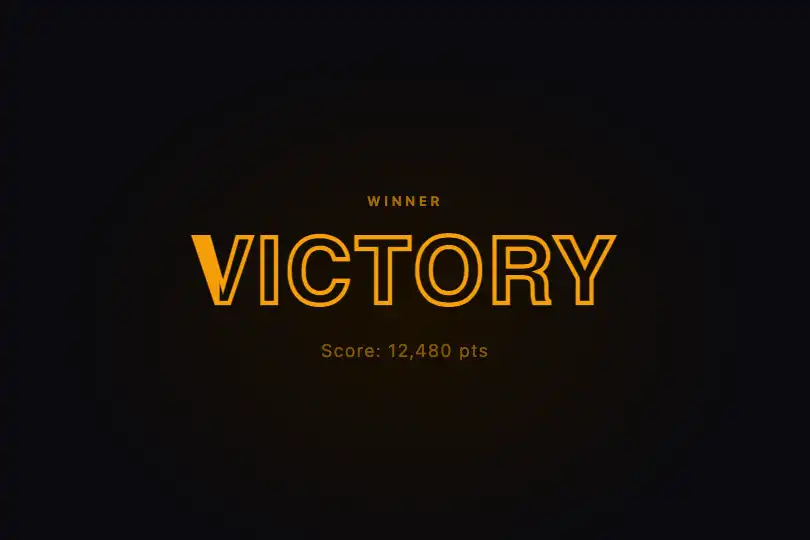 End screen — Dramatic reveal of the result — Stroke Animation example 3