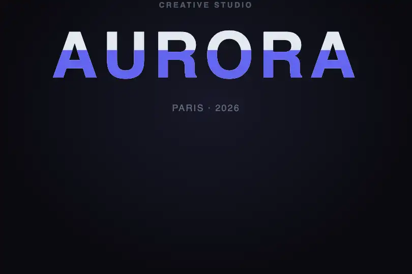 Brand banner — Visual identity at large scale — Split Color example 1