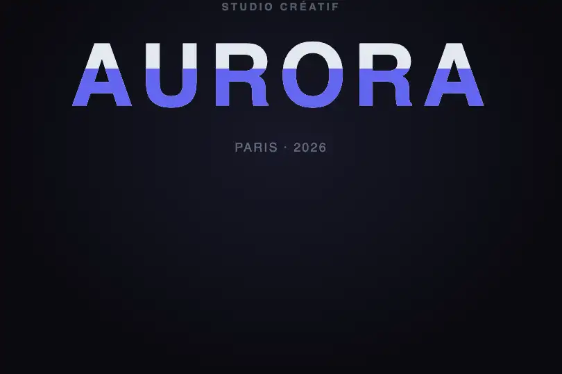 Bannière de marque — Identité visuelle sur grand format — Split Color exemple 1