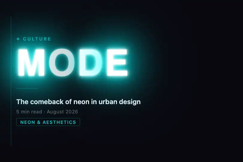 Section header — retro digital magazine — Neon Flicker Text example 3