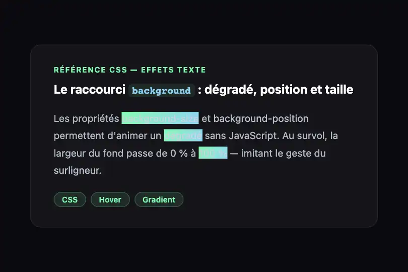 Article long — Termes techniques mis en évidence — Highlight Marker exemple 1