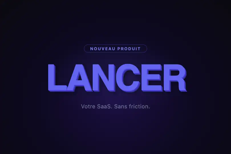 Accroche principale — Landing page SaaS dark-mode — 3D Shadow Depth exemple 1