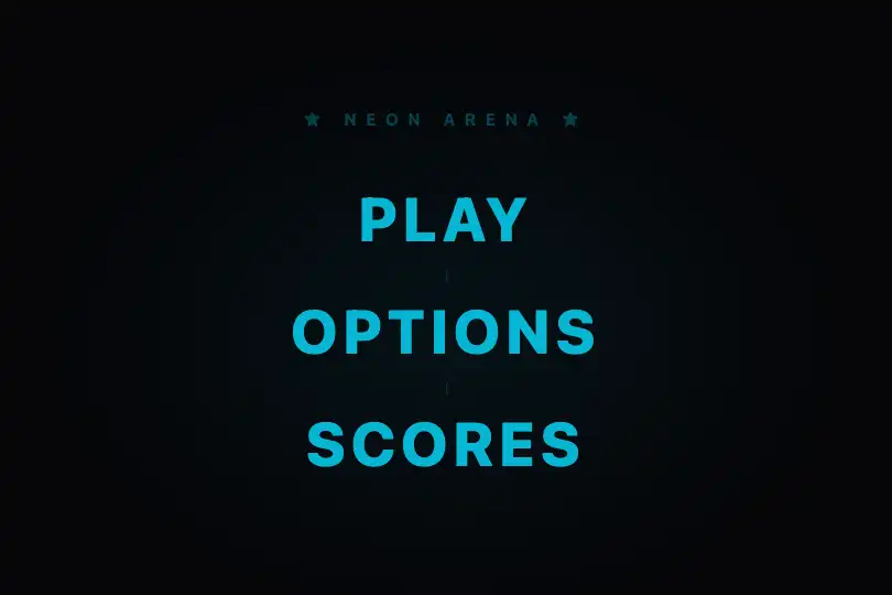 Main menu or title screen for a gaming interface — Outline to Fill example 3