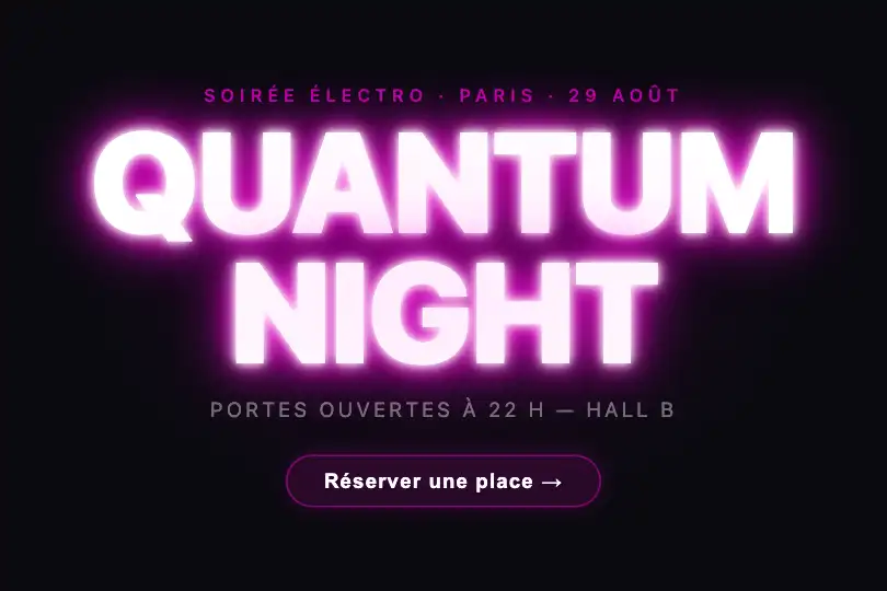 Affiche de lancement — Site vitrine gaming ou événementiel — Neon Glow exemple 1